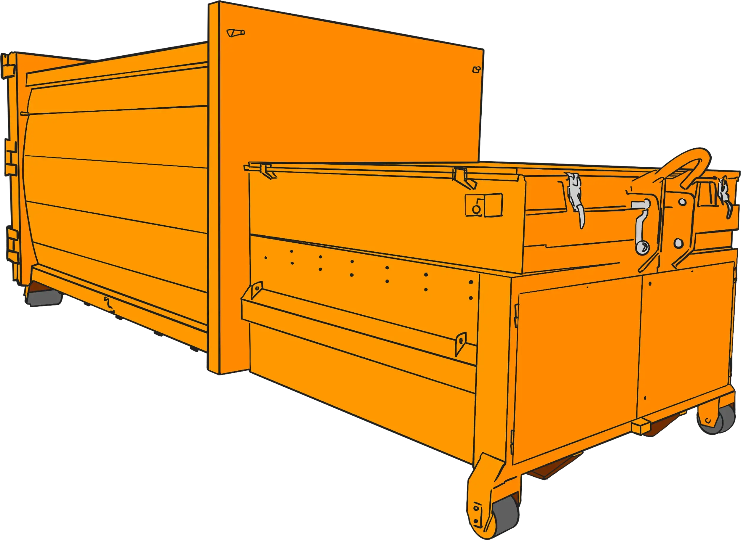 Containerdienst Presscontainer