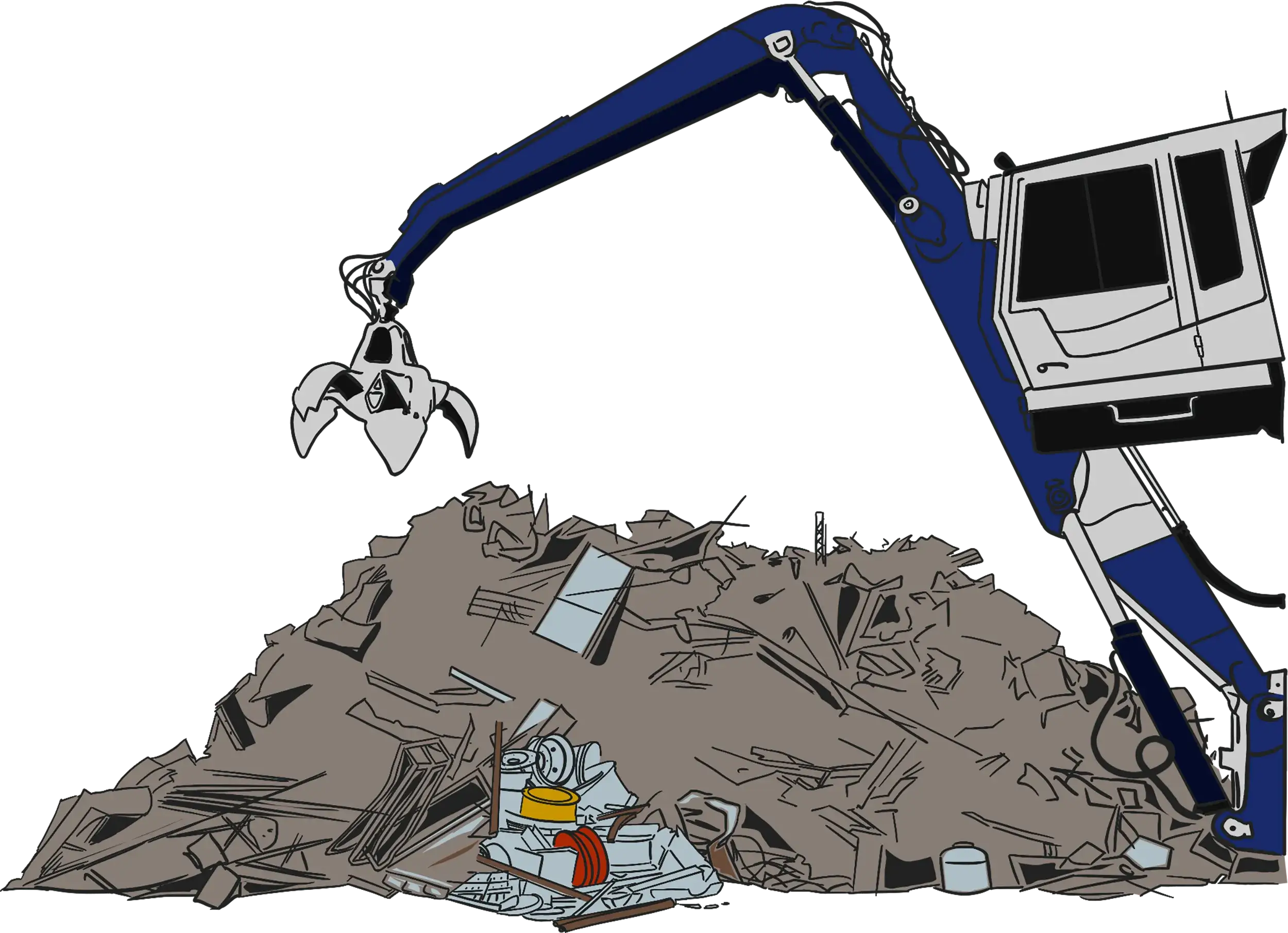Schrott und Metallrecyling